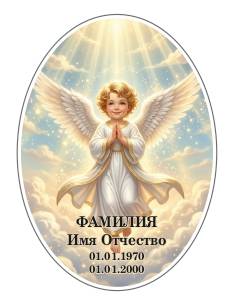 Овал без фотографии БФ6
